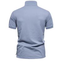 Polos de mezcla de algodón con estampado degradado de nuevo diseño para hombres Polos de manga corta de moda de verano para hombres - details 8