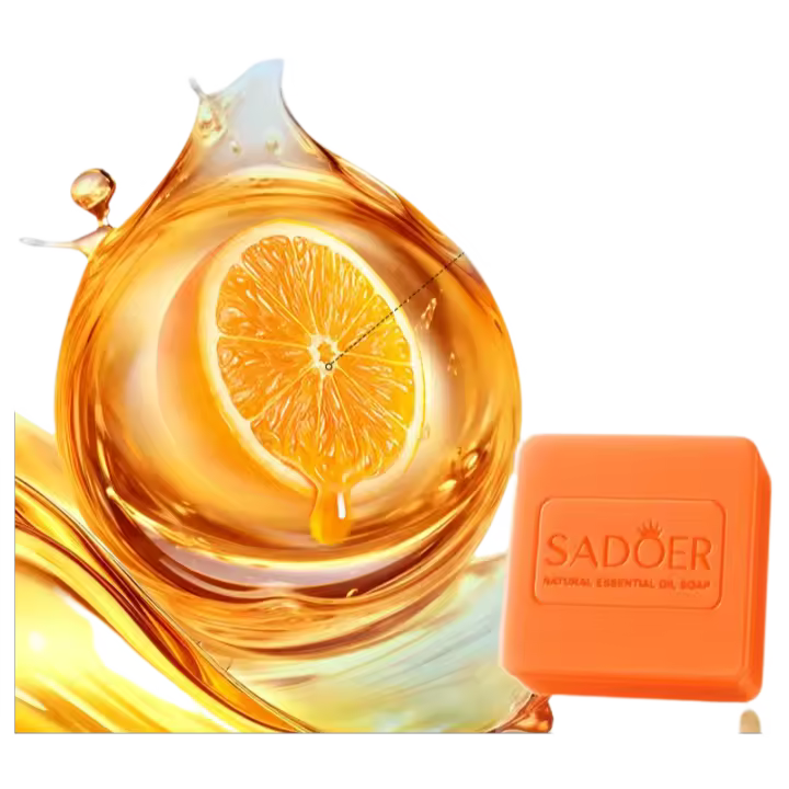 Jabón limpiador universal hecho a mano con aceite esencial de naranja Sadoer - 1