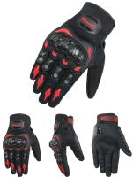 Guantes de motocicleta transpirables para hombre y mujer, manoplas protectoras de color negro, verde, rojo y rosa, tallas M a XXL - details 4
