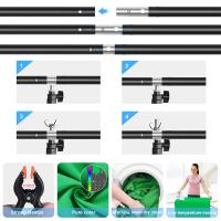 PULUZ-soporte de fondo en forma de T para estudio fotográfico, Kit de soporte de barra transversal con Clips, 1x2m - details 3