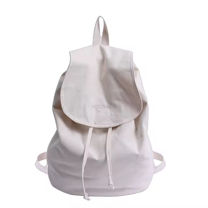 Mochilas coreanas simples de nailon, bolsos de hombro de nailon de gran capacidad de Color sólido, mochila escolar ligera para estudiantes, hombres y mujeres - 1