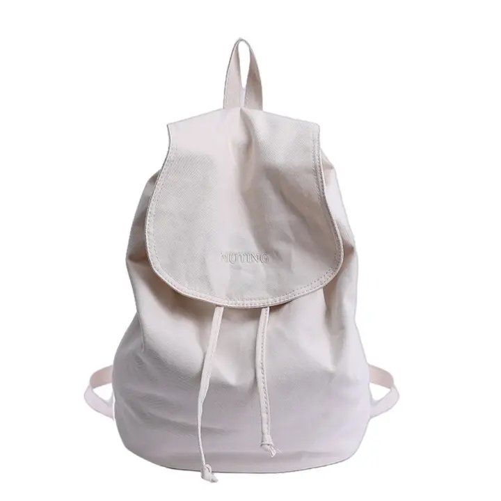 Mochilas coreanas simples de nailon, bolsos de hombro de nailon de gran capacidad de Color sólido, mochila escolar ligera para estudiantes, hombres y mujeres - 1