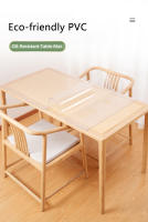 Tapete de mesa transparente de PVC, cristal suave impermeable y resistente al aceite para mesas de comedor y café de interior y exterior - details 0