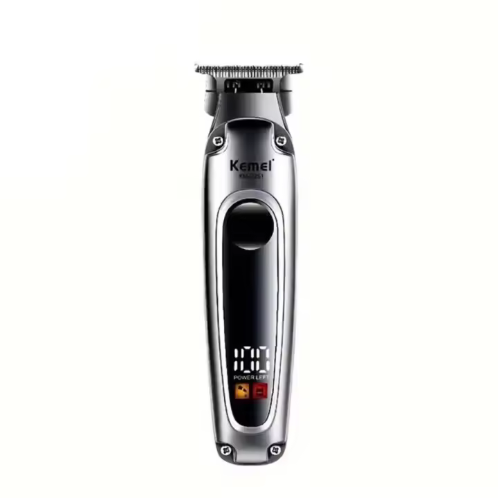 Cortadora de pelo Kemei 2261 para barbería, cortadora de pelo eléctrica, recargable por USB, cortadora de barba inalámbrica, potente máquina de corte de pelo para hombres - 1