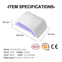 NAILWIND-secador de uñas para manicura y pedicura, lámpara LED UV para curado de esmalte de uñas en Gel con sensor de movimiento, equipo de herramientas para uñas - details 12