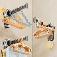Colgador de ropa con ventosa sin perforaciones, tendedero de ropa extensible montado en la pared, estante colgante de plástico plegable para balcón - details 10
