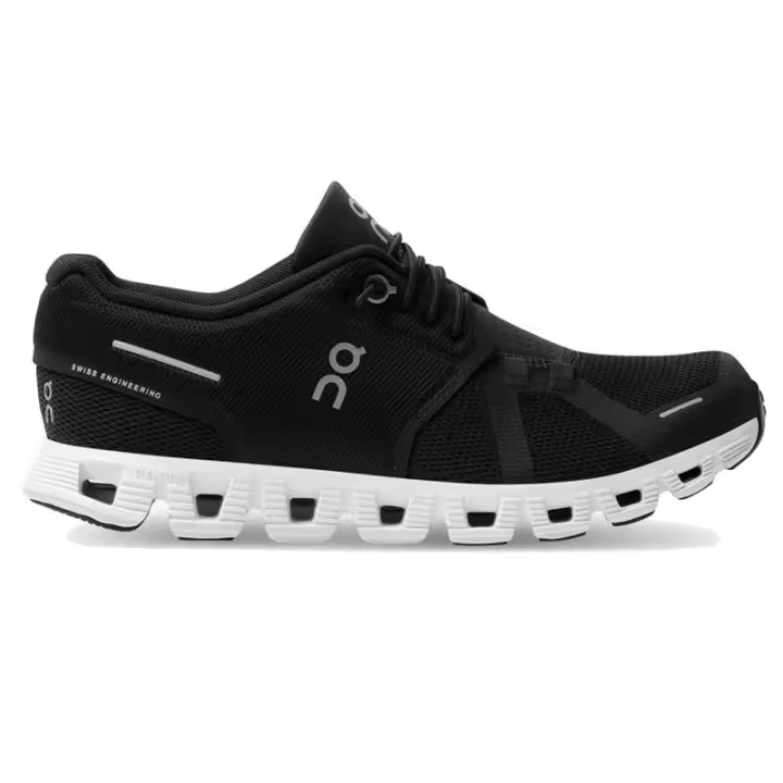 Zapatillas Negra y Blanca Running Cloud 5 Negro-Blanco On - 1