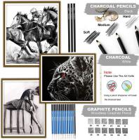 Lápiz y Juego de Dibujo para Arte  Set de Herramientas de Pintura al Agua Lápiz Metálico de 36 Piezas para Artistas - details 5