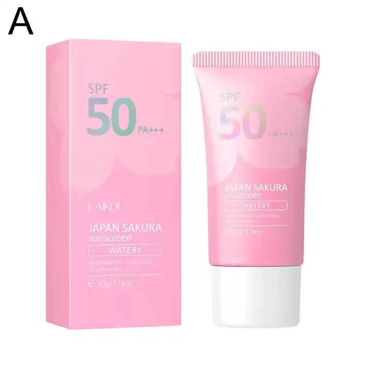 Crema protectora solar Sakura, bloqueador solar Facial Spf50, cremas, loción blanqueadora, crema de Gel hidratante de aislamiento, crema Facial Brig P3B4 - 1