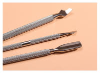 High-Quality Double-ended Steel Cuticle Pusher Dead Skin Push Remover for Pedicure Manicure Nail Art Cleaner Care Tool - details 6