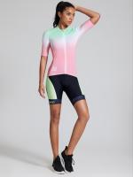 Pantalones cortos de ciclismo con costuras de dos tonos, alta elasticidad y transpirabilidad, pantalones cortos deportivos al aire libre, ropa deportiva para mujeres - details 11