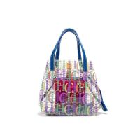 CH Bucket-Bolso de mano de gran capacidad para mujer, Material transparente de TPU, con letras impresas, bandolera de viaje, mochila de lujo de alta gama - details 5