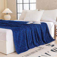 Bonenjoy-Manta a cuadros de Color sólido para el hogar, Sábana suave y cálida para la siesta, toalla de sofá, chal de viaje, regalo de alta calidad - details 17