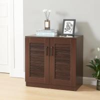 Mueble Zapatero Armario con 9 Compartimentos para 18 Pares de Calzado + Banco Zapatero Puertas de Rejilla Buena Ventilación - details 10