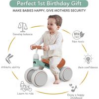 Bicicleta sin pedales para niños a partir de 1 año de equilibrio, juguetes para bebés de 1 año, bicicleta para bebés con 4 ruedas para bebés de 10 a 24 meses, primera bicicleta para niños y niñas como regalo - details 32
