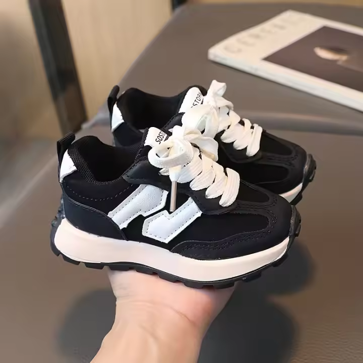 Zapatos infantiles, calzado deportivo informal de suela blanda. - 1