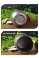 Cocina al aire libre para bebidas de doble pared aislada, camping, taza de agua de titanio, senderismo, equipo de camping fresco - details 5