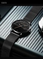 Reloj de Cuarzo Premium Automático, Movimiento Japonés, Correa de Acero Inoxidable Azul Negro, Resistente al Agua, Moda de Viaje para Hombres - details 5