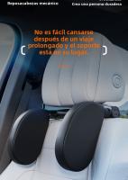 Almohada cervical para coche de 3 ejes |   Ganchos Dobles + Memoria Ortopédica |   Soporte Lumbar Ajustable |   Diseño Lateral para Dormir |   Universal para todos los coches |   Miravia España" - details 26