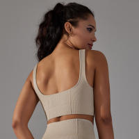 Nessaj-Chaleco de yoga sin costuras, top corto deportivo para fitness, gimnasio, correr, sujetador a prueba de golpes - details 15