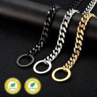 Collar para perro, eslabón cubano de 15 mm de ancho, plateado para perros, cadena antideslizante de entrenamiento para mascotas de metal de acero inoxidable suave y fuerte - details 5