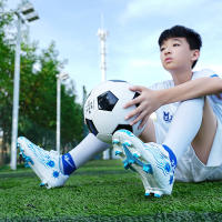 Zapatos de fútbol de velcro para niños estudiantes de primaria y secundaria, zapatos de entrenamiento al aire libre para uñas rotas, zapatos deportivos para jóvenes - details 8