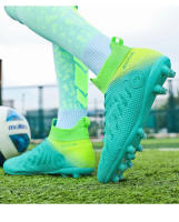 Zapatos de fútbol de tobillo alto para hombres, tacos largos para exteriores, zapatos de fútbol profesionales, zapatos de calcetín, TF/FG - details 18