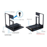 GOLDSOUN Caja externa para GPU Thunderbolt 3/4, eGPU para portátiles y dispositivos portátiles para juegos, Compatible con base para tarjeta gráfica externa - details 2