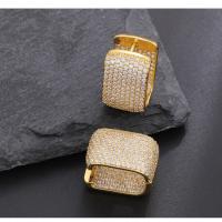 Pendientes de doble capa con microincrustaciones para mujer, aretes ligeros de lujo de alto sentido, diseño único de nicho, nuevo temperamento, moda - details 7