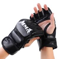 1Pair Thick Boxing Gloves MMA Gloves Half Finger - details 11