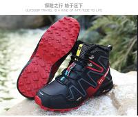 Botas de senderismo impermeables de cuero para hombre, botines de nieve para exteriores, zapatos de entrenamiento de senderismo de felpa, zapatos deportivos de senderismo, invierno, nuevo - details 5