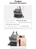 Mochila de gran capacidad BINGMEI 2025 Bolso de hombro antirrobo de tres propósitos - details 0