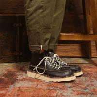 Botas de hombre de caña alta, botas de hombre de cuero retro casual, zapatos de cuero herramientas - details 1