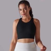 Hamidou-Sujetador deportivo para mujer, ropa interior de gimnasio, hilo Sexy, informal, a rayas, sin costuras, Top ajustado para gimnasio - details 2