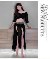 Tops, faldas, ropa para adultos, conjuntos de danza del vientre oriental, ropa de práctica para actuaciones en escenario, disfraces para el aula - details 7