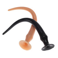 Harem masculino y femenino extra largo tapón de cola de cerdo masturbador expansión anal pene juguete sexual - details 6