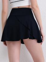 Faldas Deportivas De Un Solo Color Con Bolsillo, Faldas Activas De Golf, Running Y Tenis, Ropa Deportiva Para Mujer - details 11