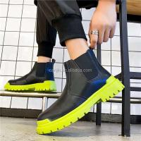 Nuevo Chaussure Femme 2025 antideslizante marca Color mezcla negro hombres blanco cuero verde Oxford botas cortas - details 6