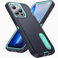Funda resistente antigolpes militar híbrida 3 en 1 para iPhone 16 Pro Max 11 12 13 14 15 Pro Max 15 Plus 16E cubierta dura para teléfono con soporte para PC - details 9