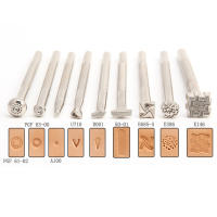 Kit de herramientas de sellos de cuero, juego de estampado de sillín de trabajo de artesanía de cuero, patrones de tallado, herramientas de Arte de cuero de vaca hechas a mano, nuevo - details 4