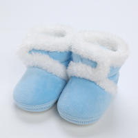 Botines suaves para bebé y niño, botas de nieve con pompón sólido, zapatos cómodos de moda, recién nacidos - details 16