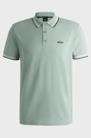 Polo de Algodón Corto BOSS Moda para Hombres en Negro - details 0