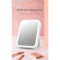 Espejo de maquillaje, espejo de tocador LED compacto portátil recargable por USB con pantalla táctil, espejo de maquillaje con atenuación - details 0