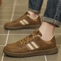Nuevas patines de hielo deportivos planos informales de cuero para hombre, diseño alemán, zapatos de entrenamiento clásicos para jóvenes, elegantes - details 0