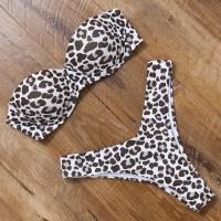 Bañador brasileño Sexy para mujer, conjunto de Bikini con sujetador de realce, traje de baño de dos piezas, ropa de playa de cintura baja, bañador de leopardo - details 13