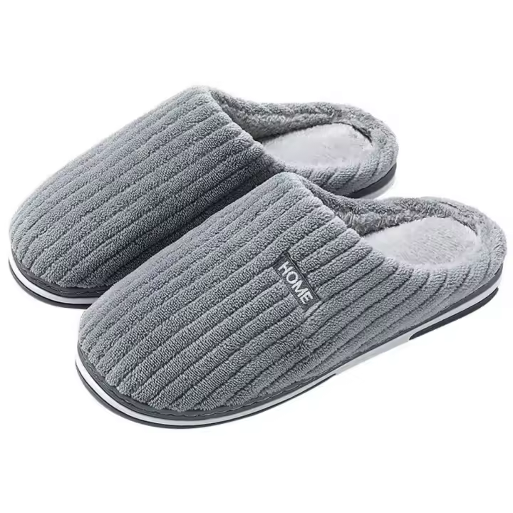 Zapatillas De Casa Para Hombre Y Mujer, Chanclas Informales De Suela Gruesa Suave, Pantuflas Cálidas De Felpa - 1