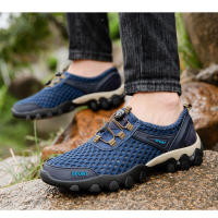 Zapatos casuales de verano para hombre, transpirables, de malla hueca, con suela suave, para senderismo y deportes al aire libre - details 1