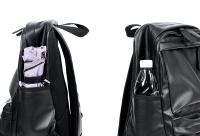 Mochila de viaje de cuero PU para hombre, morral escolar de negocios de color sólido, a la moda, novedad de 2022 - details 20