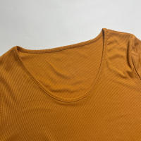 Conjunto de Vestido de Punto de Color Sólido Otoño/Invierno 2025 con Vestido Largo de Manga con Abertura y Conjunto de Dos Piezas de Camiseta. - details 21