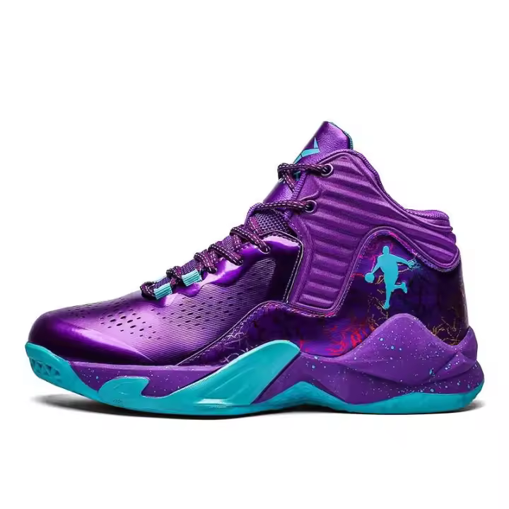 Zapatillas de baloncesto y correr para hombre, deportivas al aire libre, antideslizantes, resistentes al desgaste, de caña alta - 1